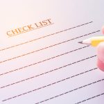 Pencil and Checklist for a pre-lease inspection